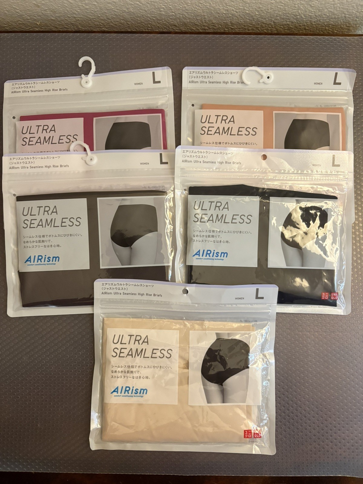 UNIQLO AIRism Seamless Panties High-Rise Women L. 5 panties
