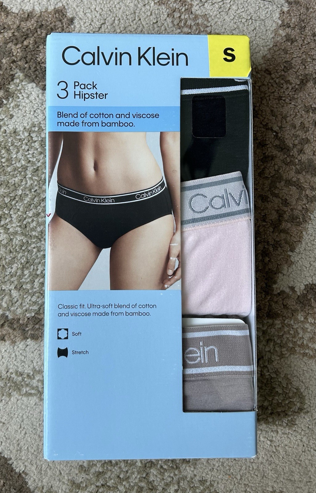 Calvin Klein Women’s Underwear 3-pack Hipster size XL/L ( Pink Or Blue Set)