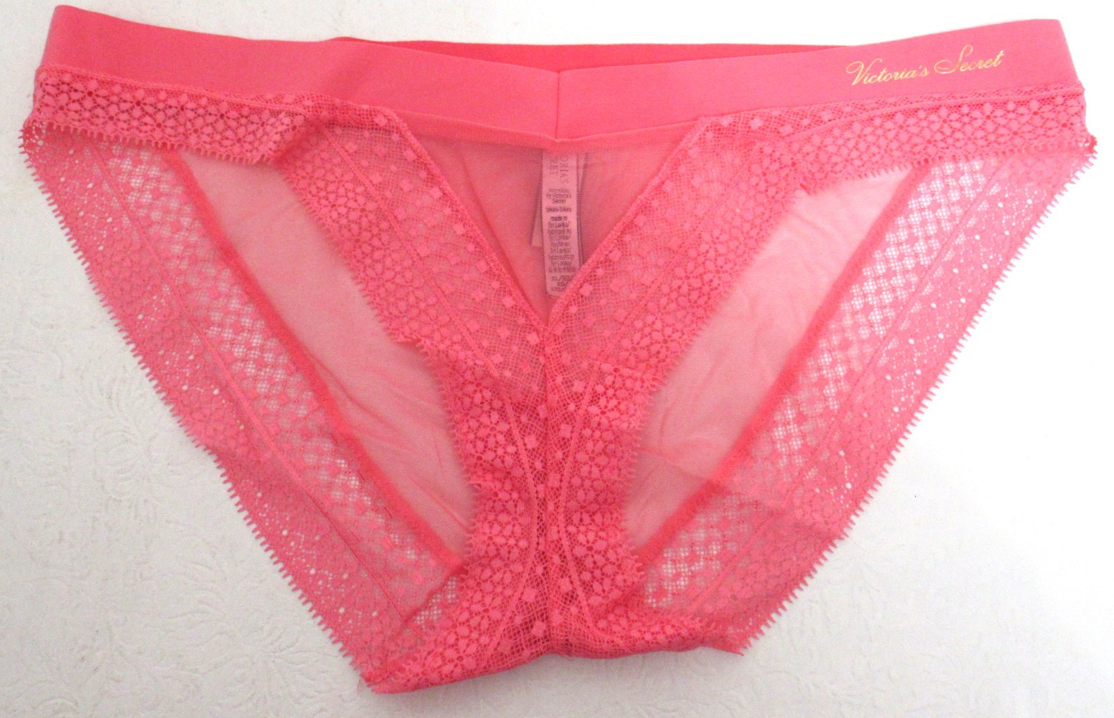 Victoria’s Secret Incredible Bikini Panties Sheer Underwear Women’s Size XL New