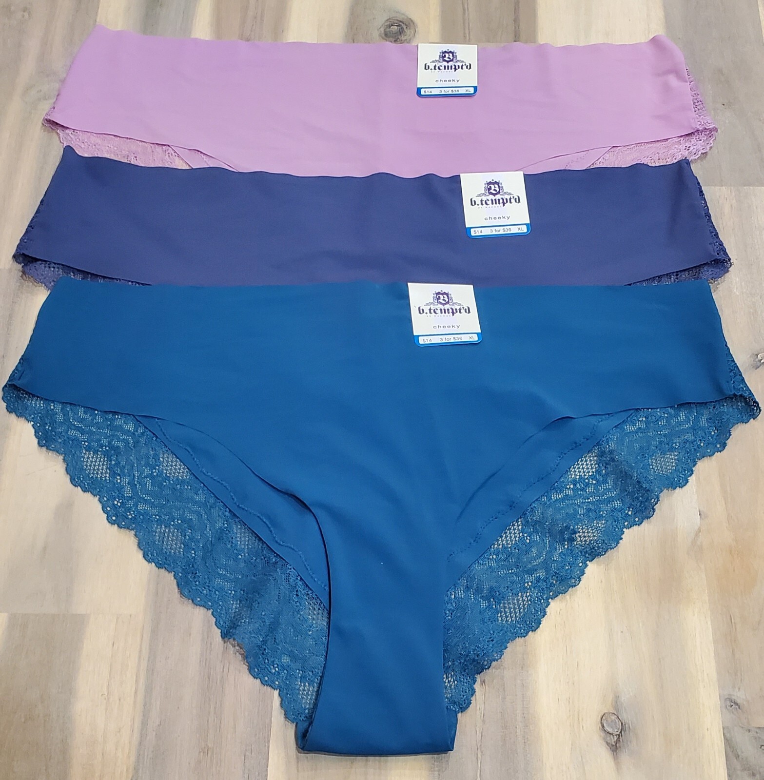 B.tempt’d by Wacoal Women’s B.bare Cheeky Panty, X-Large