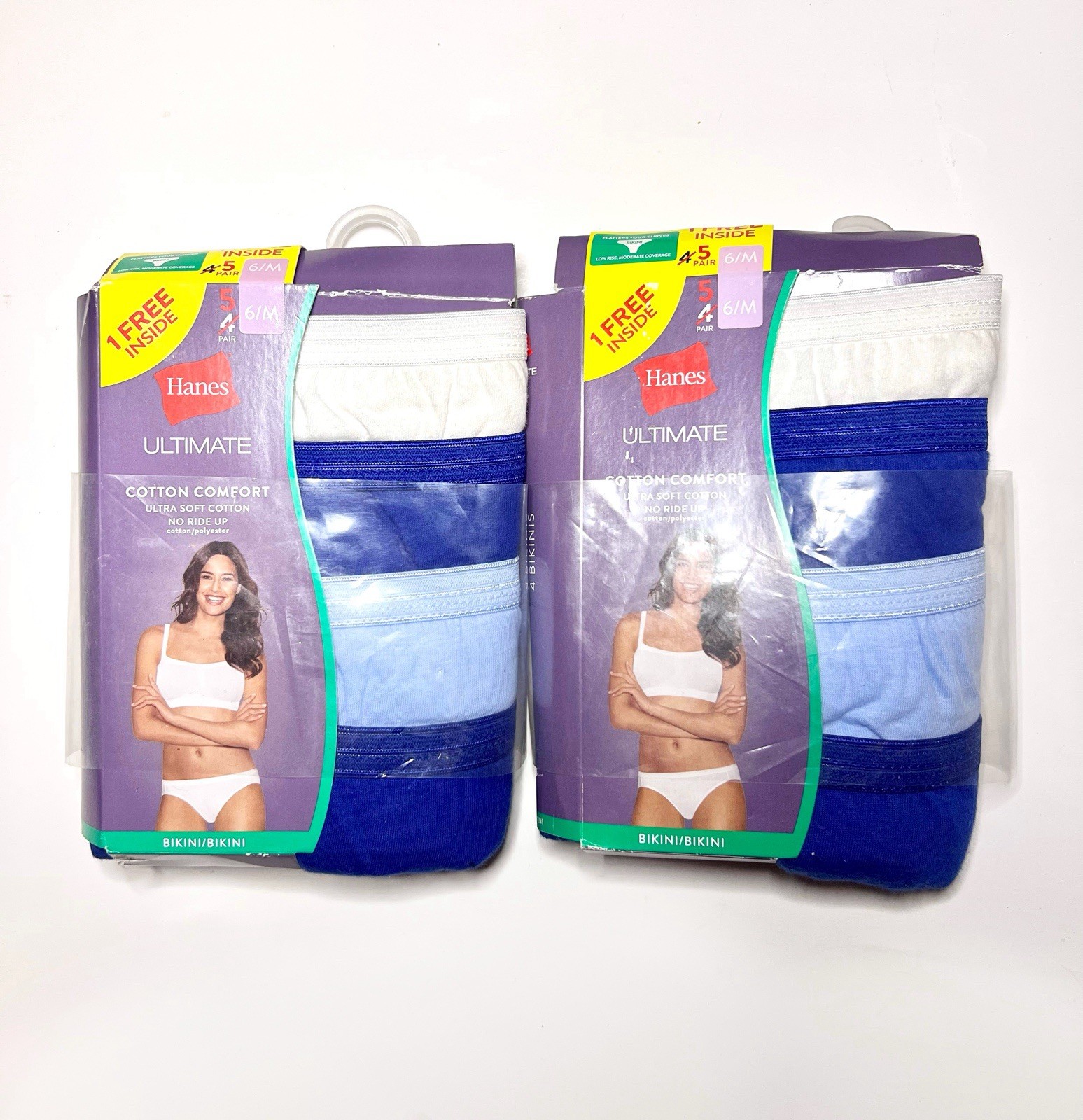 Hanes Bikini Women’s Cotton Panties 10-Pair Size 6/M Ultimate