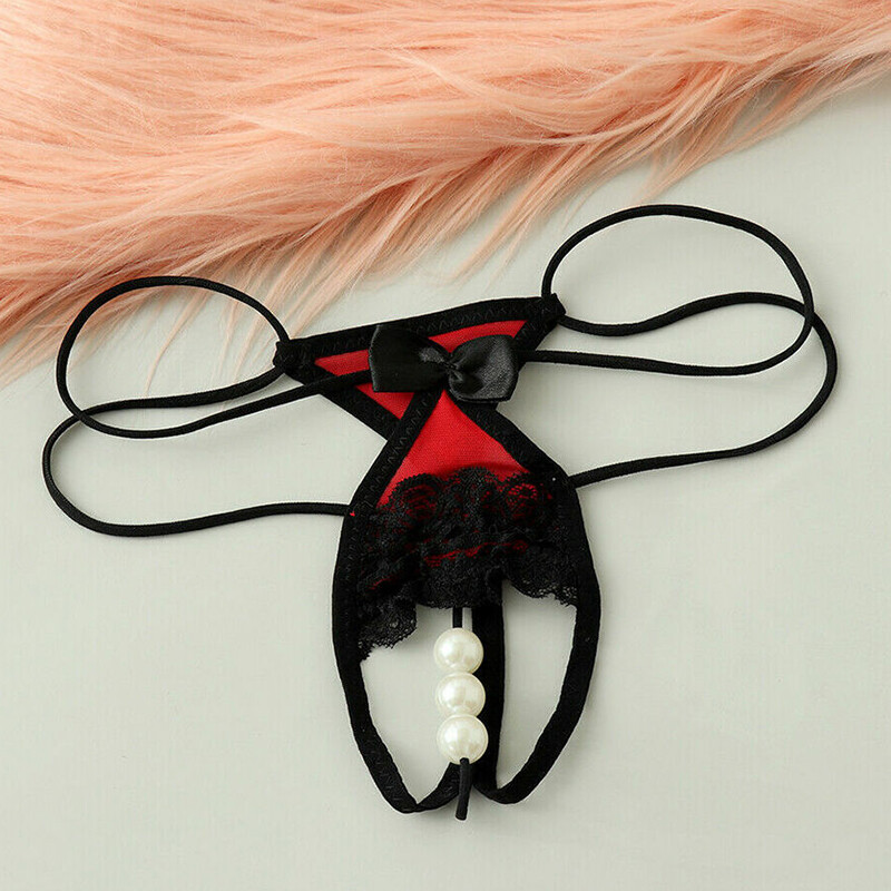 Sexy Women’s Lace Thongs G-string Panties Underwear Crotchles T-back Lingeries