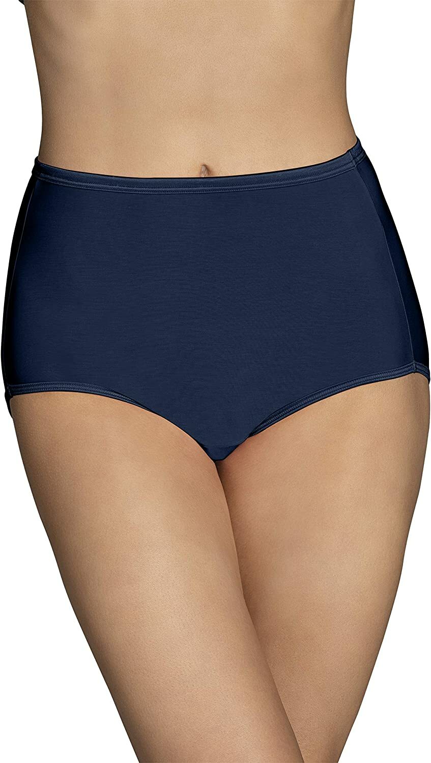Vanity Fair Illumination Ghost Navy Blue Full-Cut Brief Size 9/2XL
