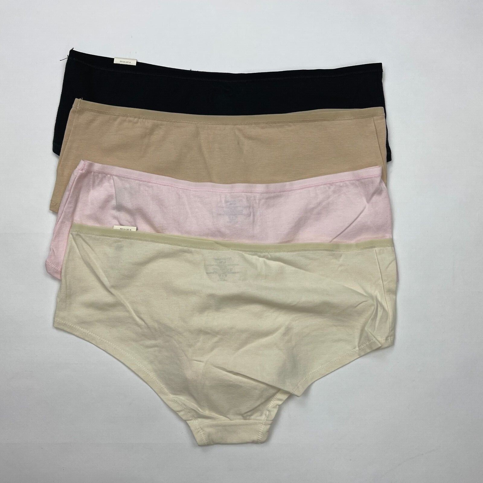 Ambrielle Hipster Panty Low-Cut Stretch 94%Cotton 6%Lycra Women 6 M NWT Lot of 4
