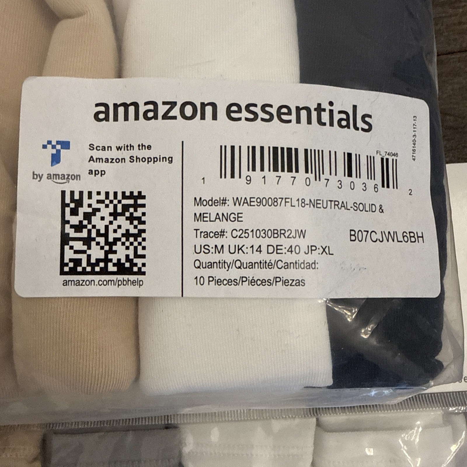 Amazon Essentials Women’s 16-Pack Cotton Bikini Brief Underwear Medium