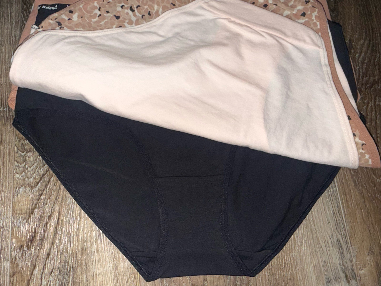 Kathy Ireland Womens Brief Underwear Panties Multicolor 5-Pair Cotton (A) ~ 1X
