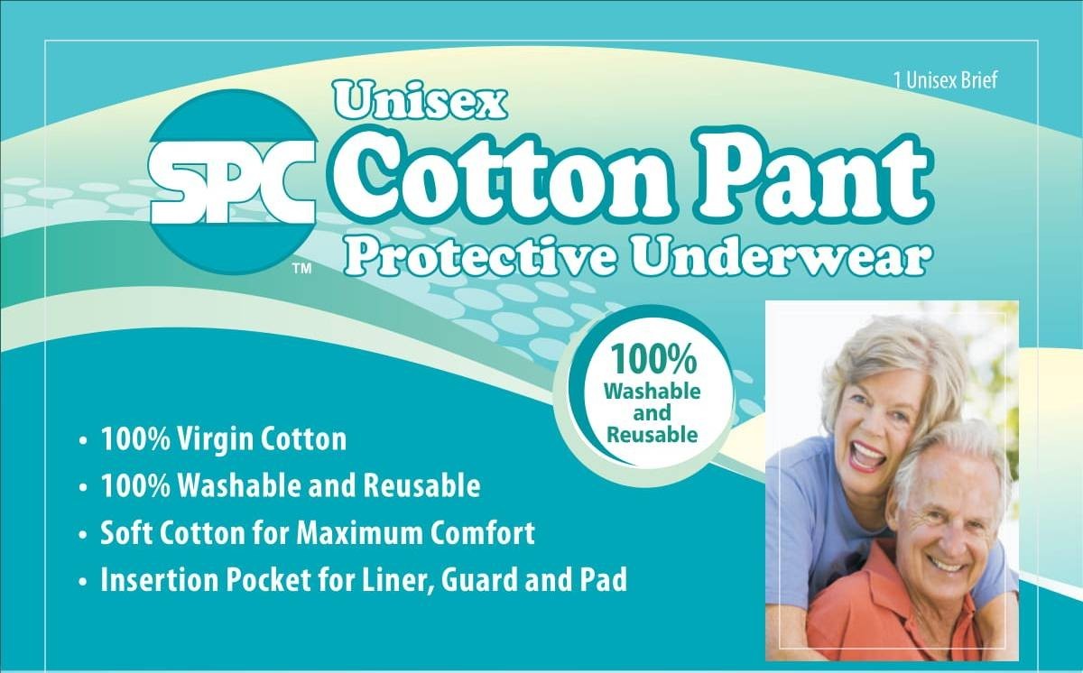 Incontinence Panties Protective Leak Proof Pouch Cotton Washable Reusable 4 XL