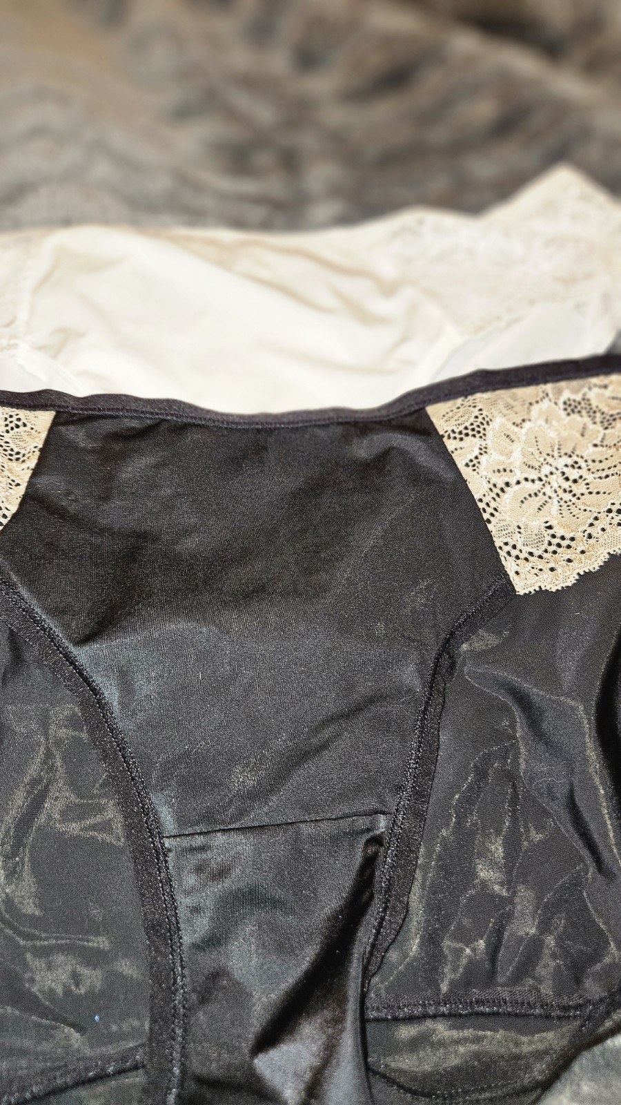 Bali Hipster Panties 4 Pair 8XL No Gusset Shiny Spandex Nylon Lace