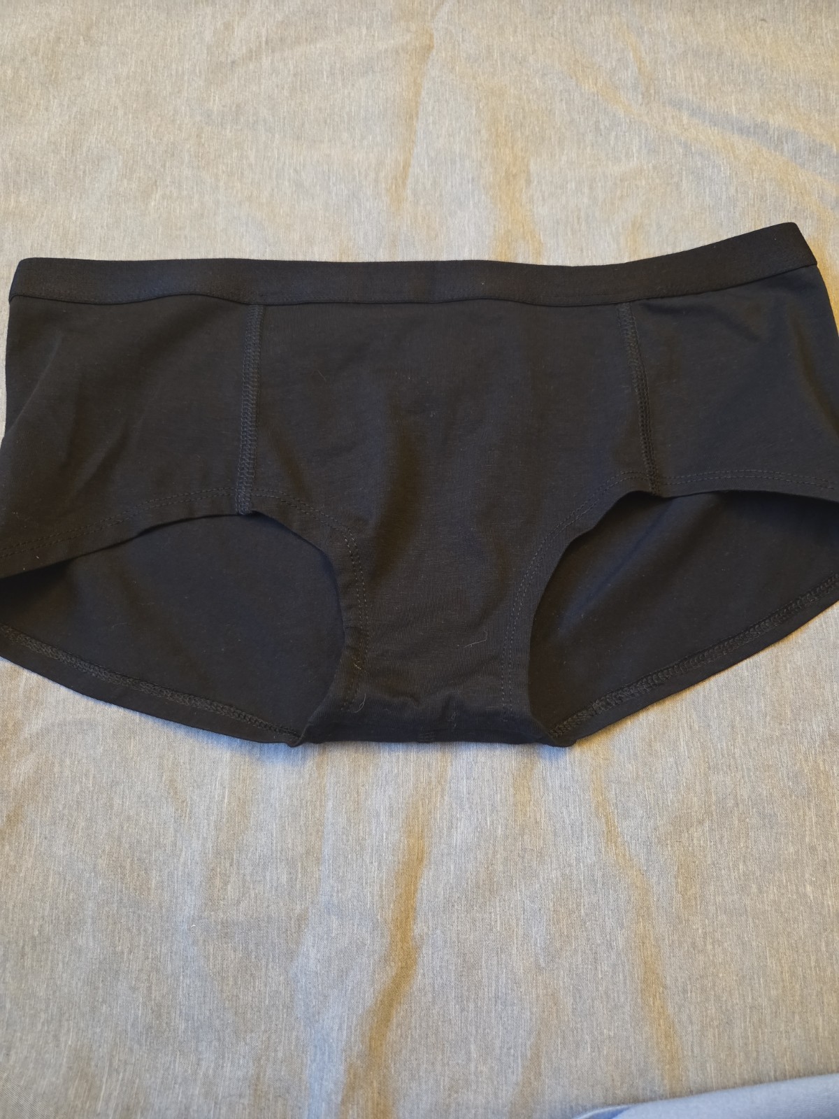 Nwot Pact Organic Cotton Black Boyshort Panties Small