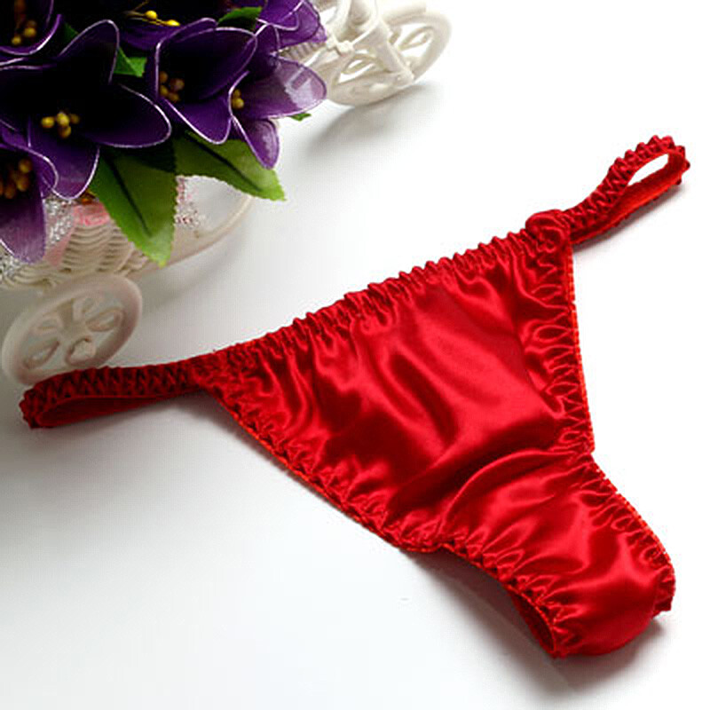 Sexy Pure Silk Thongs Briefs Women G-String Panties Bikinis Underwear NEW 2025