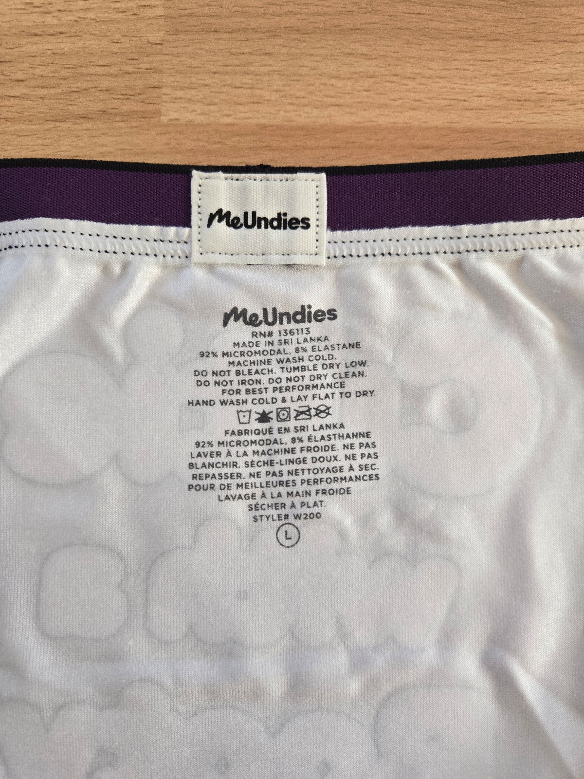 New ted Peacock TV “Cutie with a Booty” MeUndies Women’s Large Cheeky Brief
