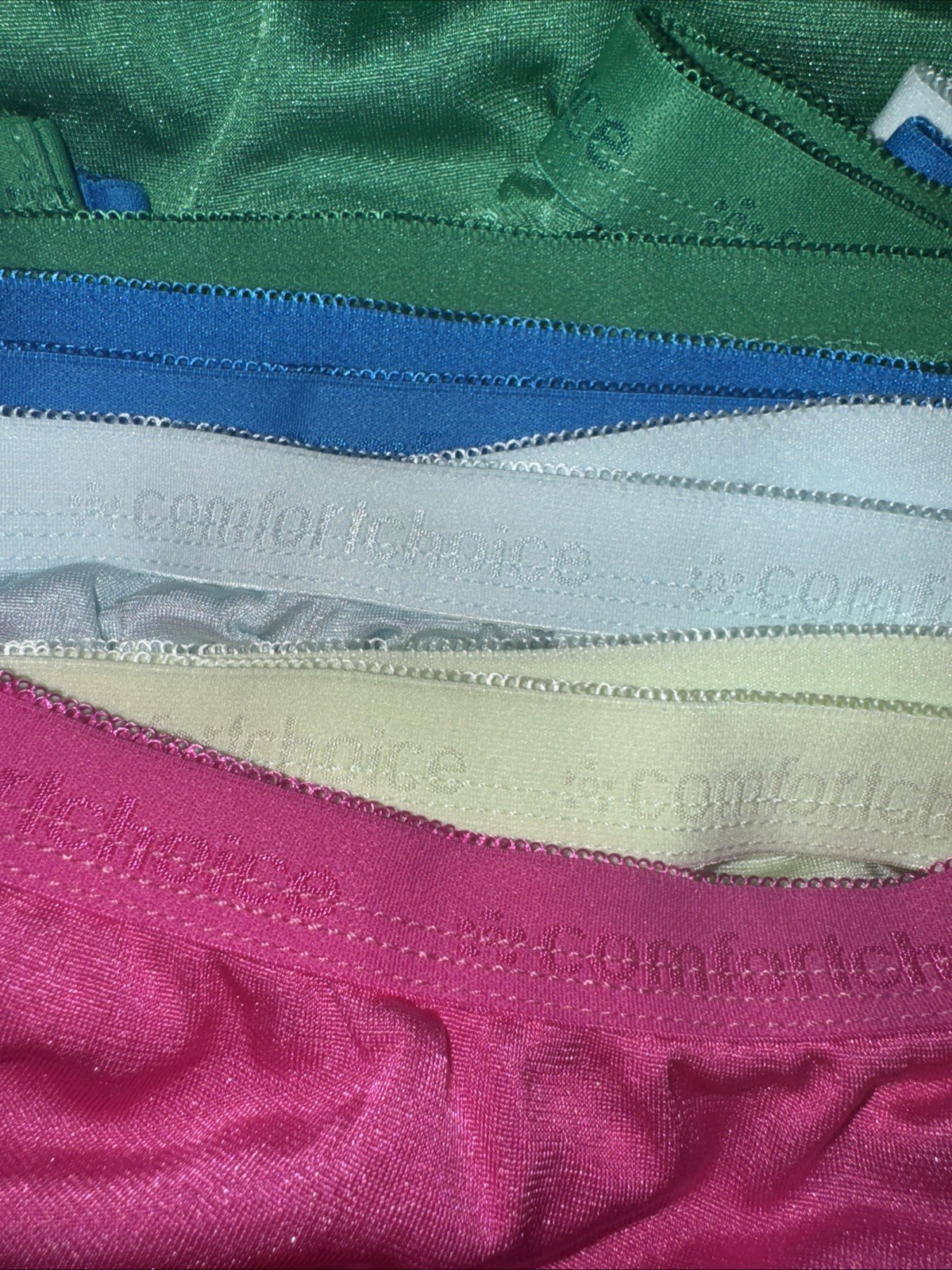 Womens Plus Size 14 Nylon Brief Panites 5 Pack Comfort Choice NEW