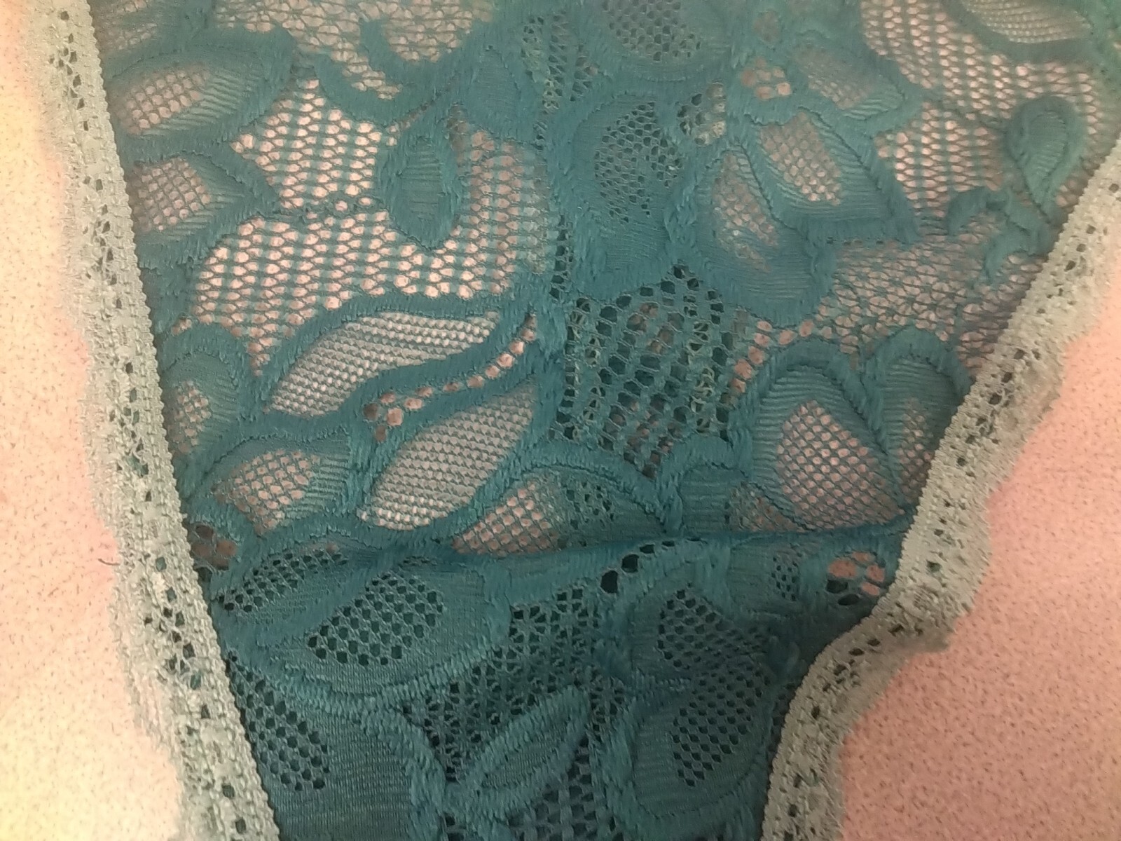 No Boundaries Blue And Beige Lace Thong Size XXL(19) – New (Lot Of 2). (65)