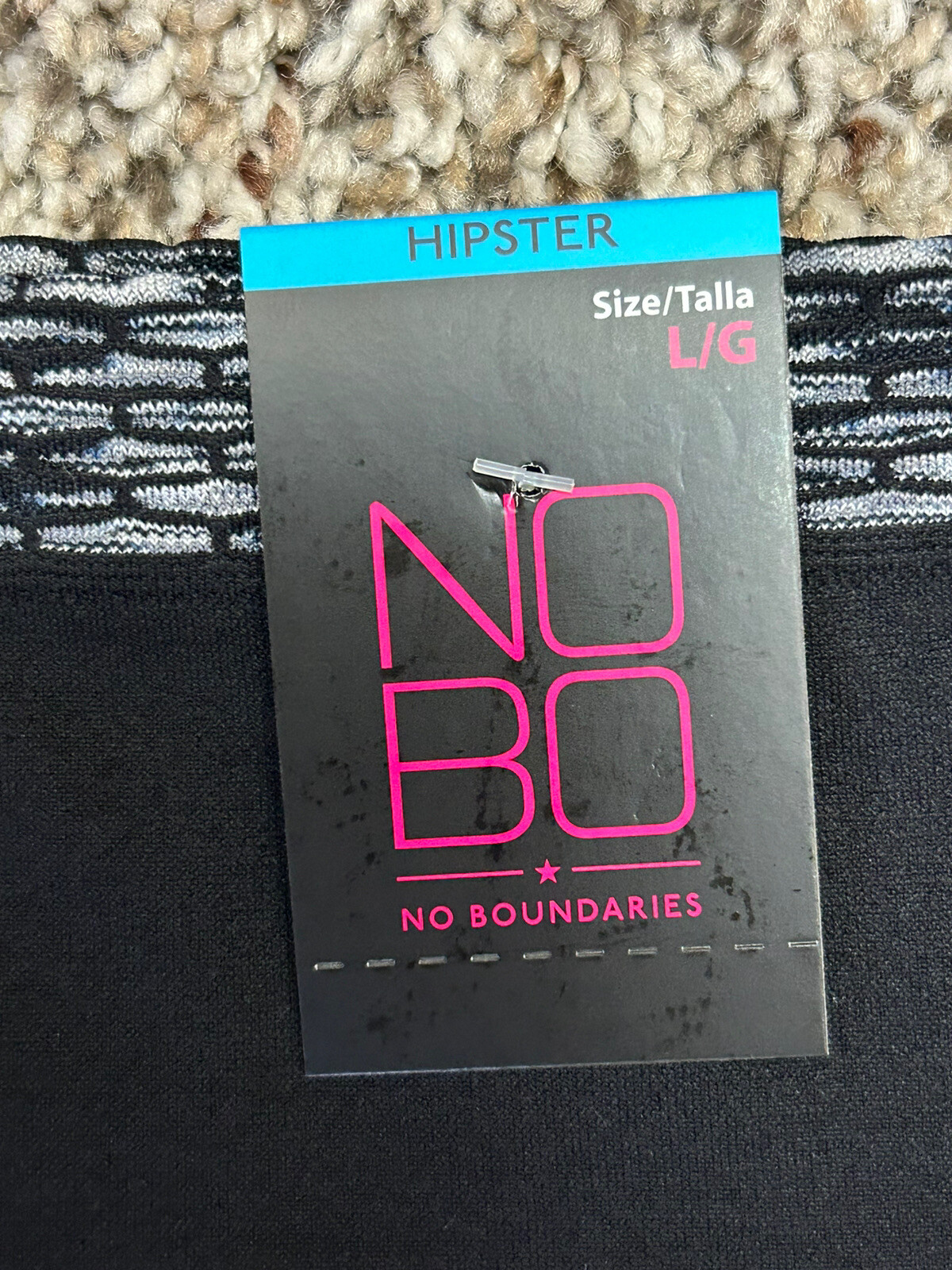 New NOBO No Boundaries Seamless Hipster Panties 3-PACK LARGE (U30)
