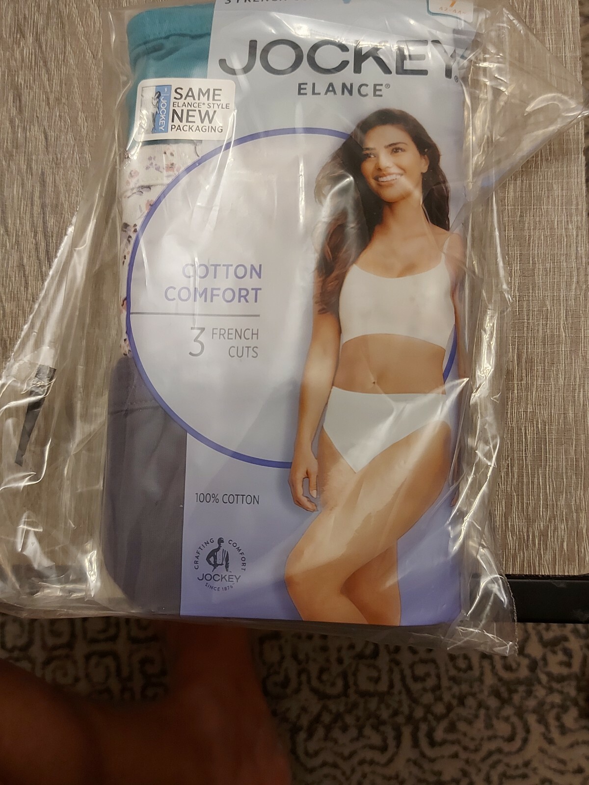 Lot of 5 pack .Jockey 3 French Cut Panties Cotton waistband mix size(5/6/7/9/11)