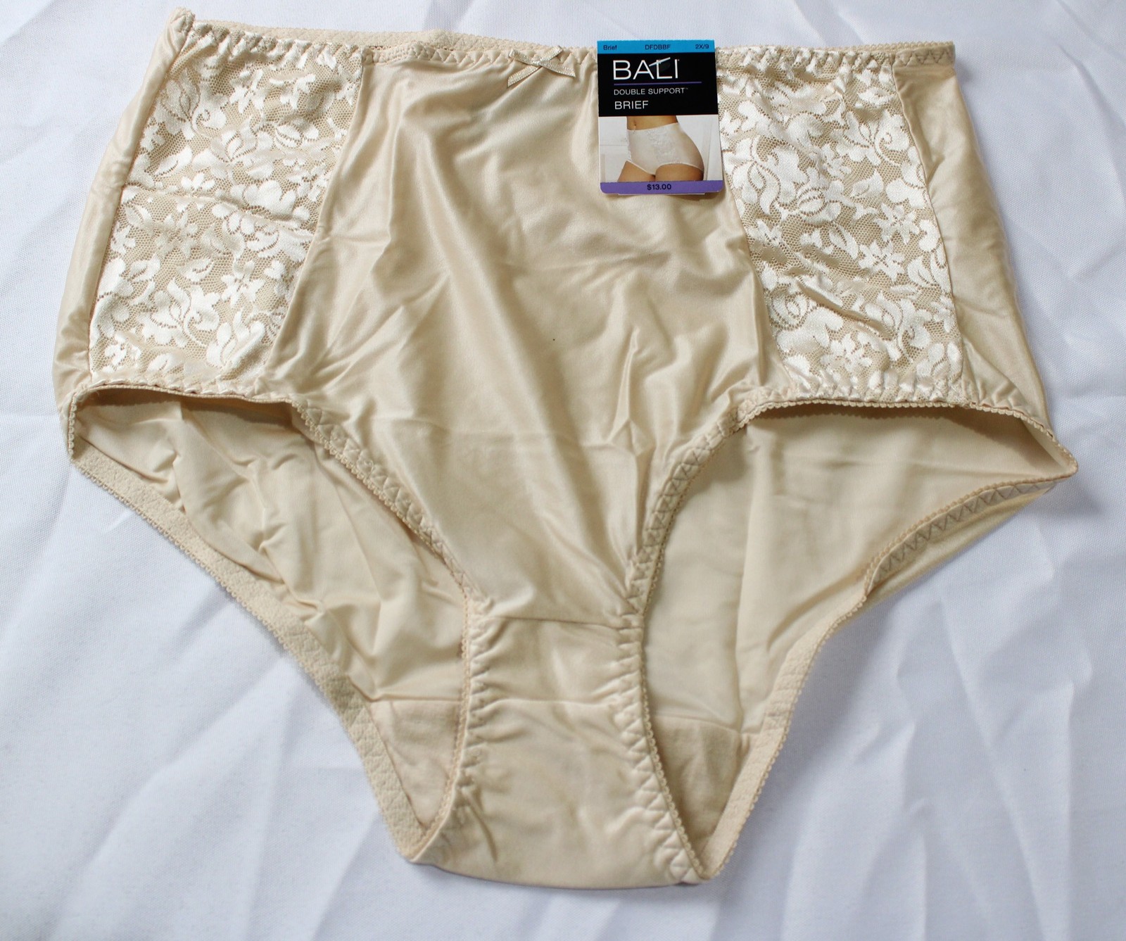 Bali Women’s Double Support High-Waisted Brief DH3 Light Beige Medium NWT