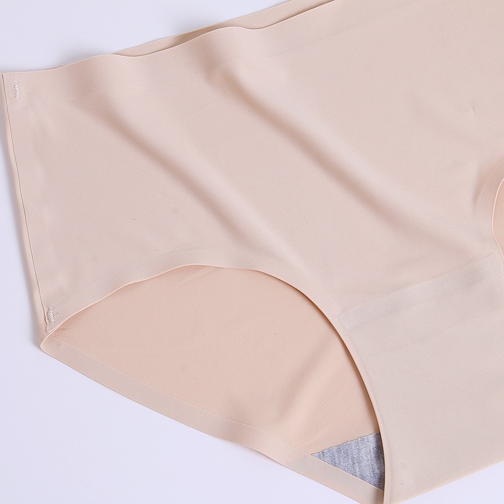 3 Pack Plus Size Ice Silk Seamless Bikini Panties – Solid Breathable Underwear