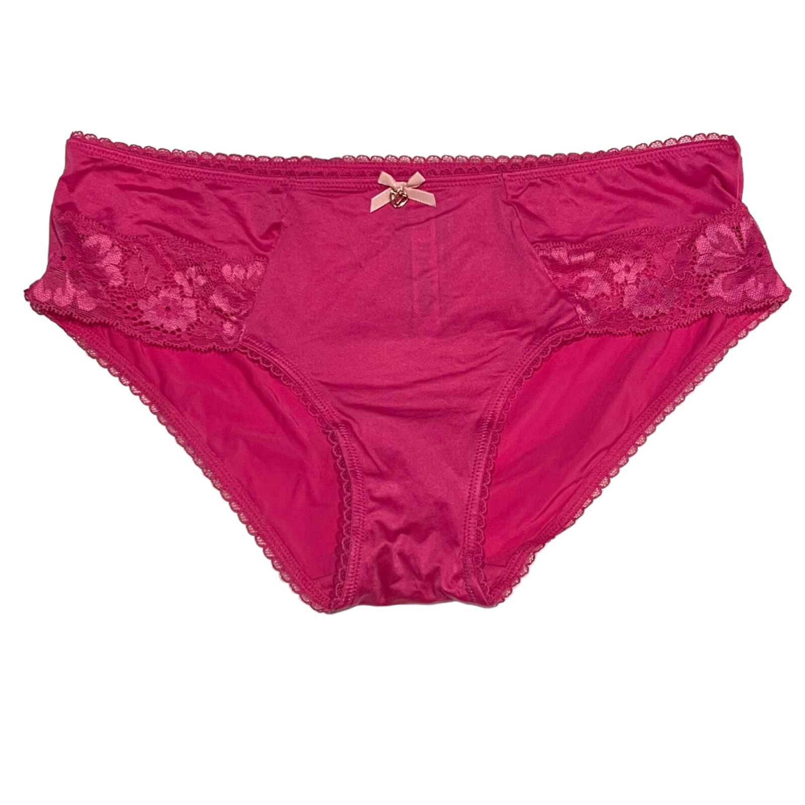 NWT VICTORIA’S SECRET Body By Hiphugger Hipster Pantie Sz XS-M Pink Silky Lace