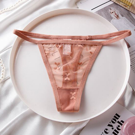 5PCS/LOT Sexy Womens See Through Panties G string Thong Sheer Underwear Lingerie