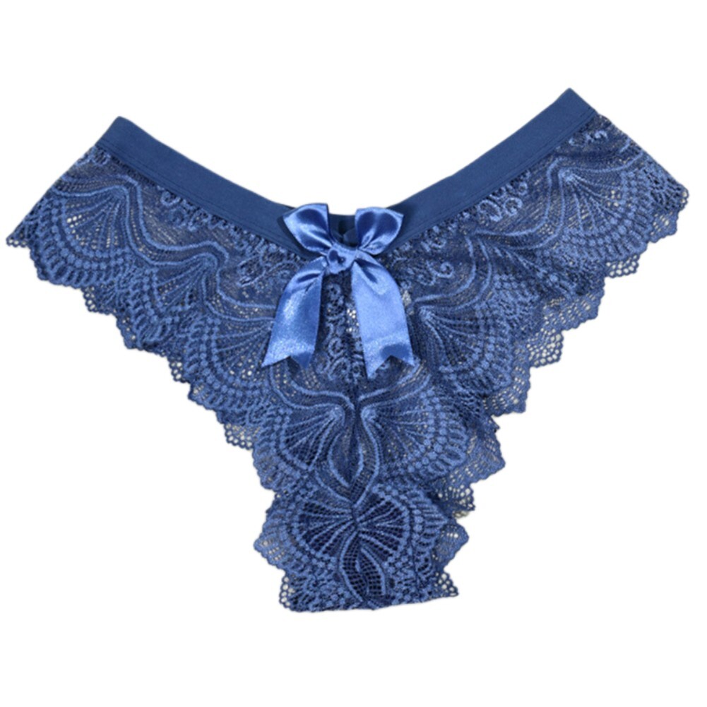 Womens Thong Lace Panties with Thin Straps Low Waist Briefs for All Seasons