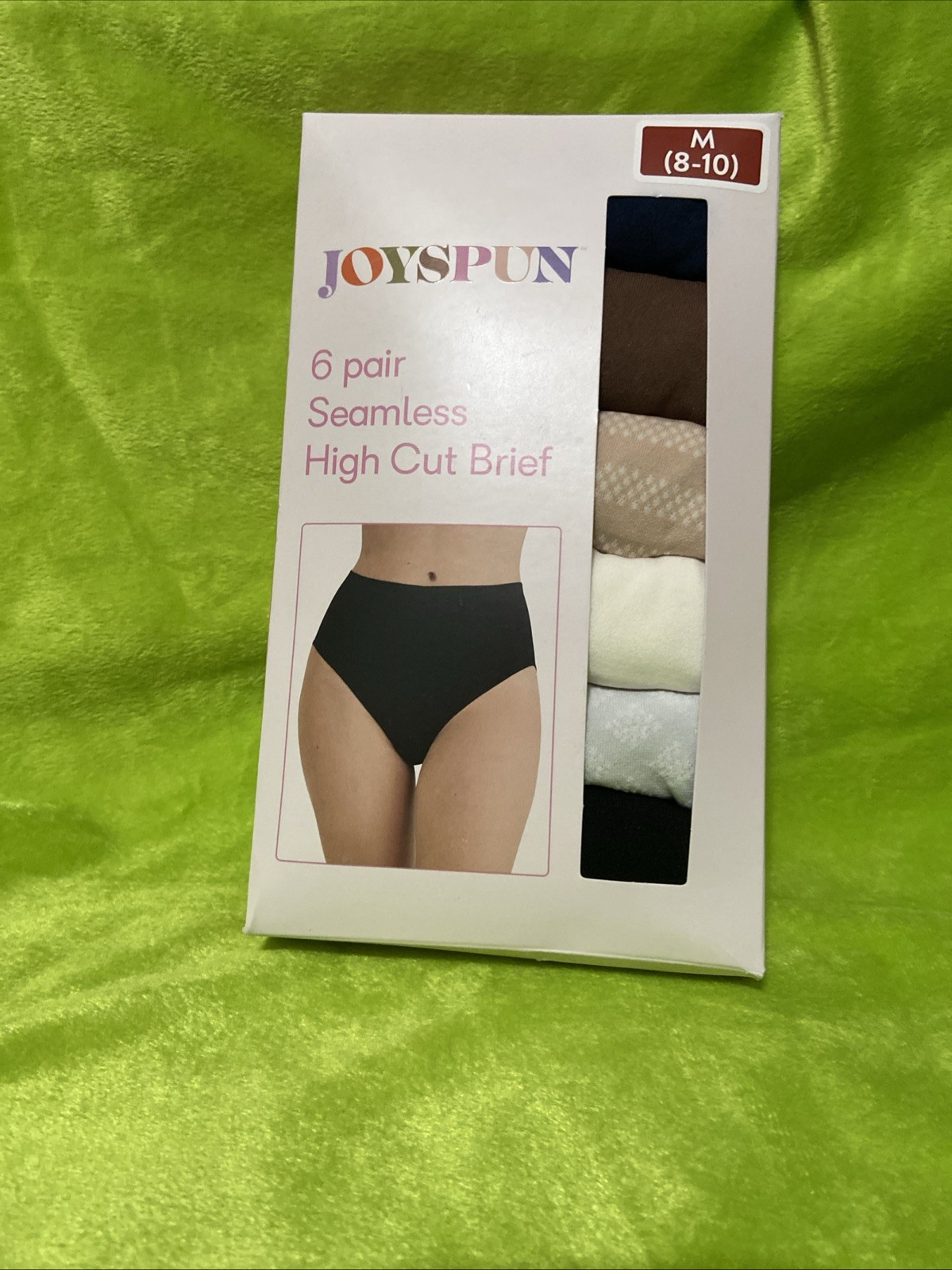 Joyspun Women’s 6 Pair Seamless Briefs M (8-10) NWT Super Soft Lined Gusset
