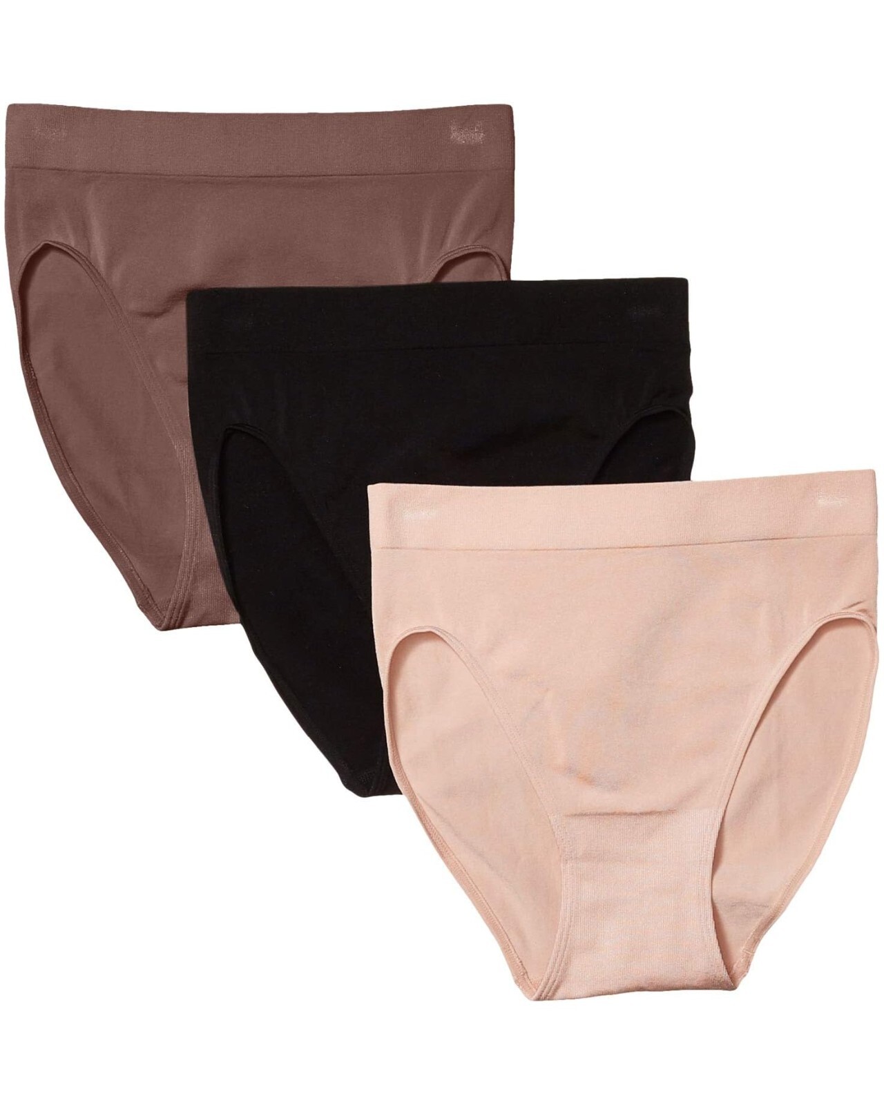 Wacoal L29820 Womens Assorted B-Smooth High-Cut Brief 3-Pack Size 2XL