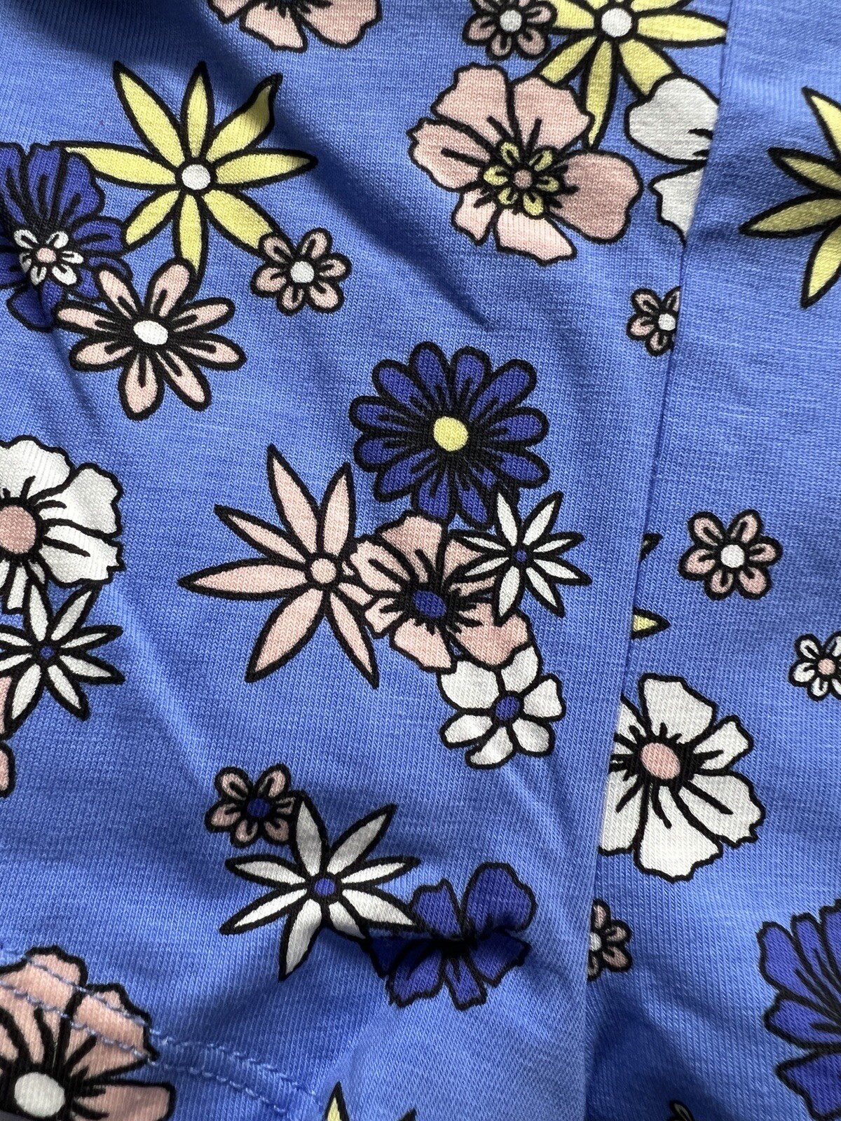 NO BOUNDARIES Women’s XXL (19) Cotton Boyshort Panties Underwear – Blue Flower