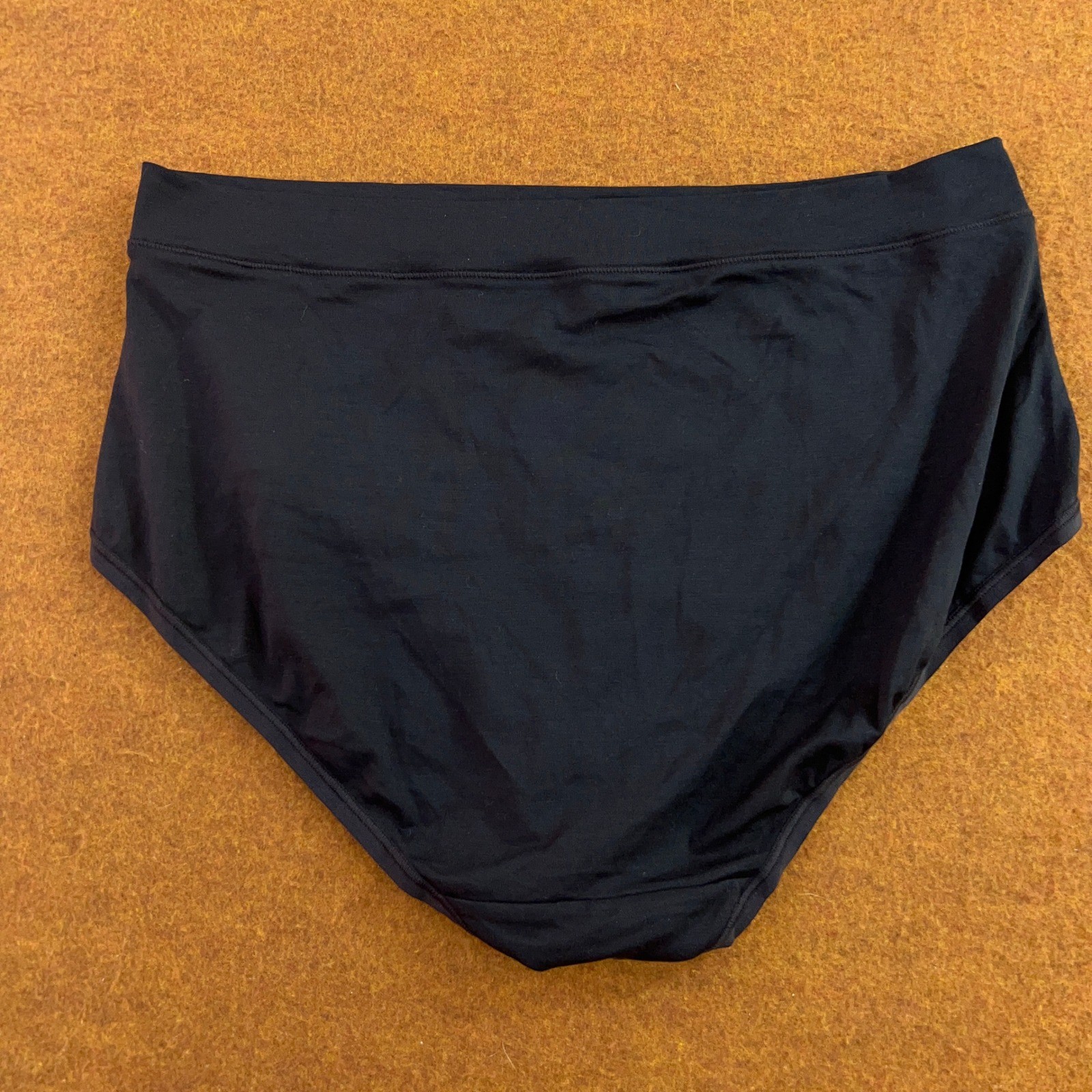Duluth Womens Medium Black Tencel Modal Spandex High Rise Brief Panty New