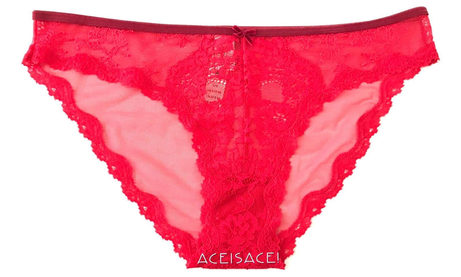 NWT*Victoria’s Secret Dream Angels CHEEKINI/TANGA PANTY-Bright Cherry (1UET)-L/G