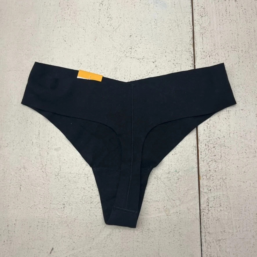 Auden Black Invisible Edge No-Show Thong Women’s Size Medium (8-10) NEW