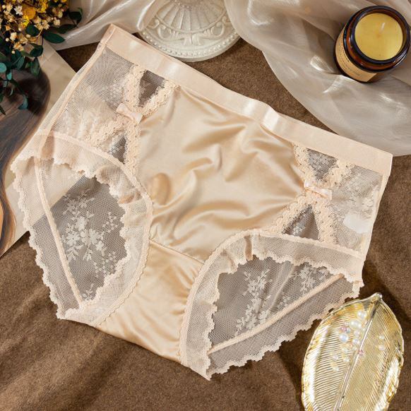 1/5 Pack Lot Vintage Women Satin Panties Lace French Undies Underwear Sexy Brief