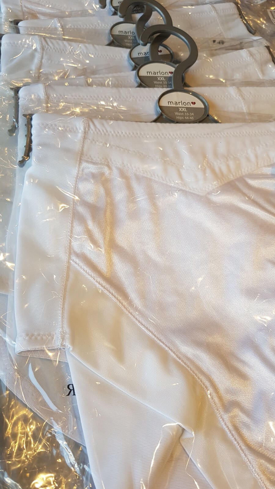 Women’s Maxi Support Briefs Extra Firm Control White Polyamide Cotton UK XL 3XL