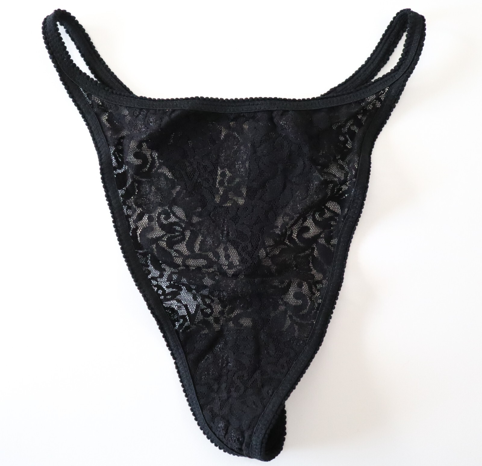 NEW Victoria’s Secret VTG 90s Y2K Stretch Lace V-String Thong Panty SMALL