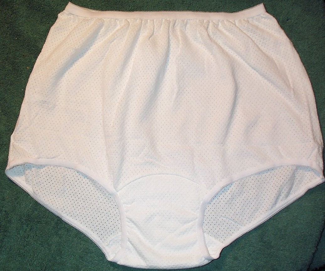 3 Pair Size 6 White 100% COTTON Breathable Honeycomb PANTY USA Made for Vermont