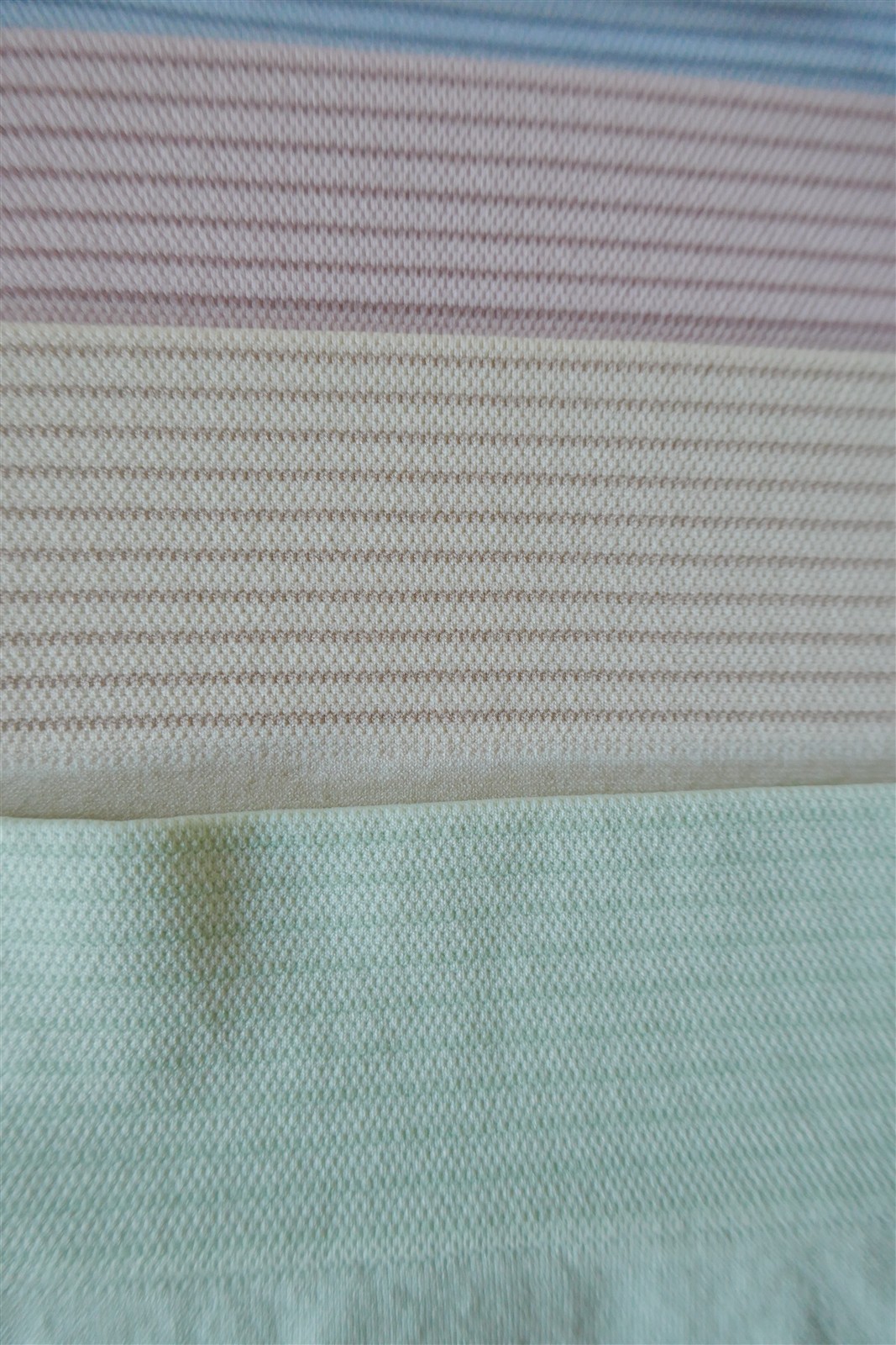 Yummie 5 pk Non-Shaping Retro Brief Striped Waistband Green Blue Pink Beige RARE