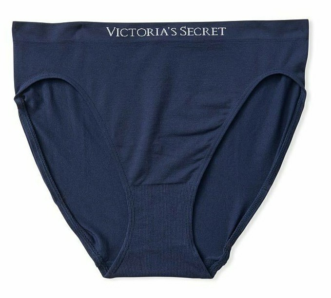 XXL Navy SEAMLESS NO SHOW FULL COVER Victorias Secret High Leg Waist Brief Panty