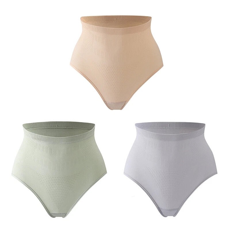 3PCS Women Shapers High Waist Body Shapewear Underwear Tummy Control Panties Top