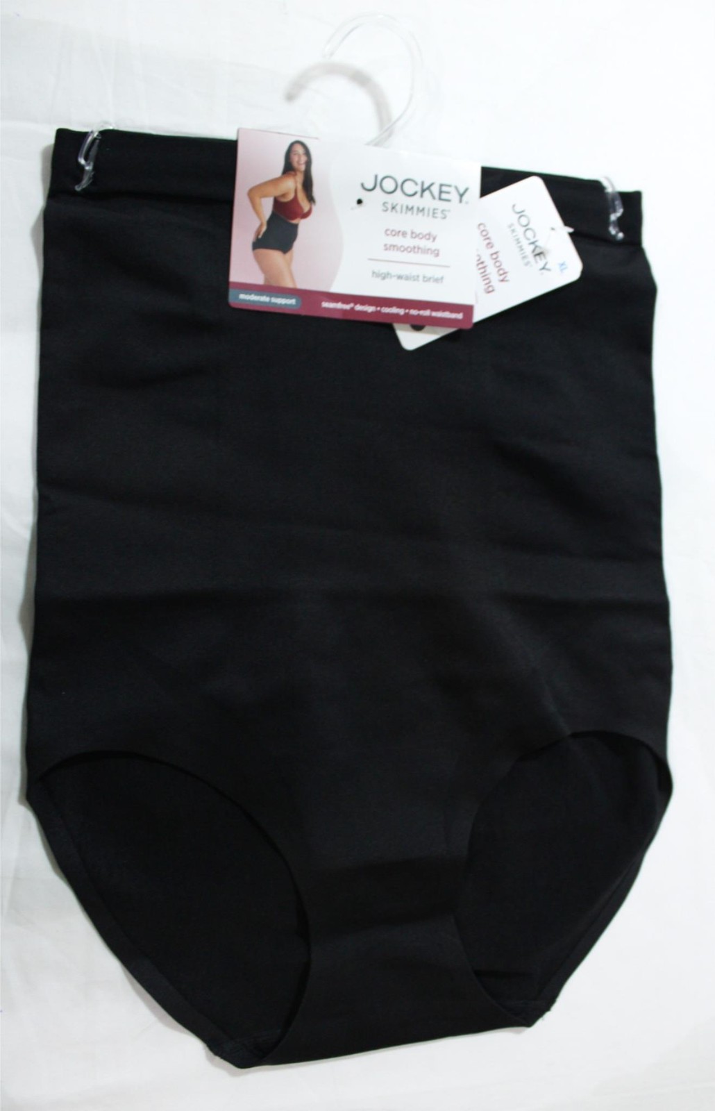 Jockey Women’s Core Body Smoothing High-Waisted Brief ZG3 Black Size XL NWT