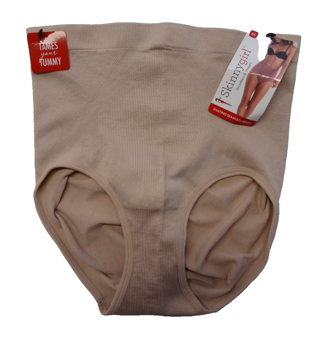 NWT Skinnygirl M 6-8 28-30 Shaping Seamless Brief Smoother Tummy Shaper SG7629