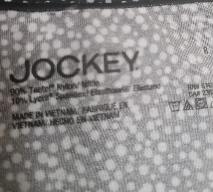 JOCKEY No Panty Line Promise Bikini Panty 1370 SeXy Polka Dots Size 8/XL ~nwt