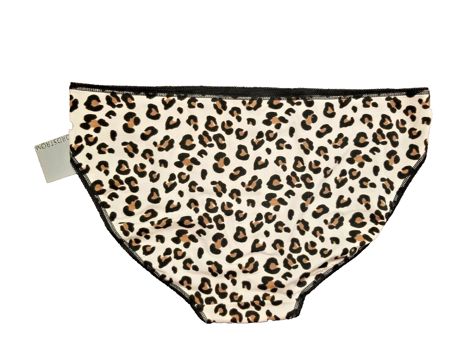NORDSTROM Lingerie Leopard Animal Cotton Spandex Bikini Lace Panties 1X = 16W