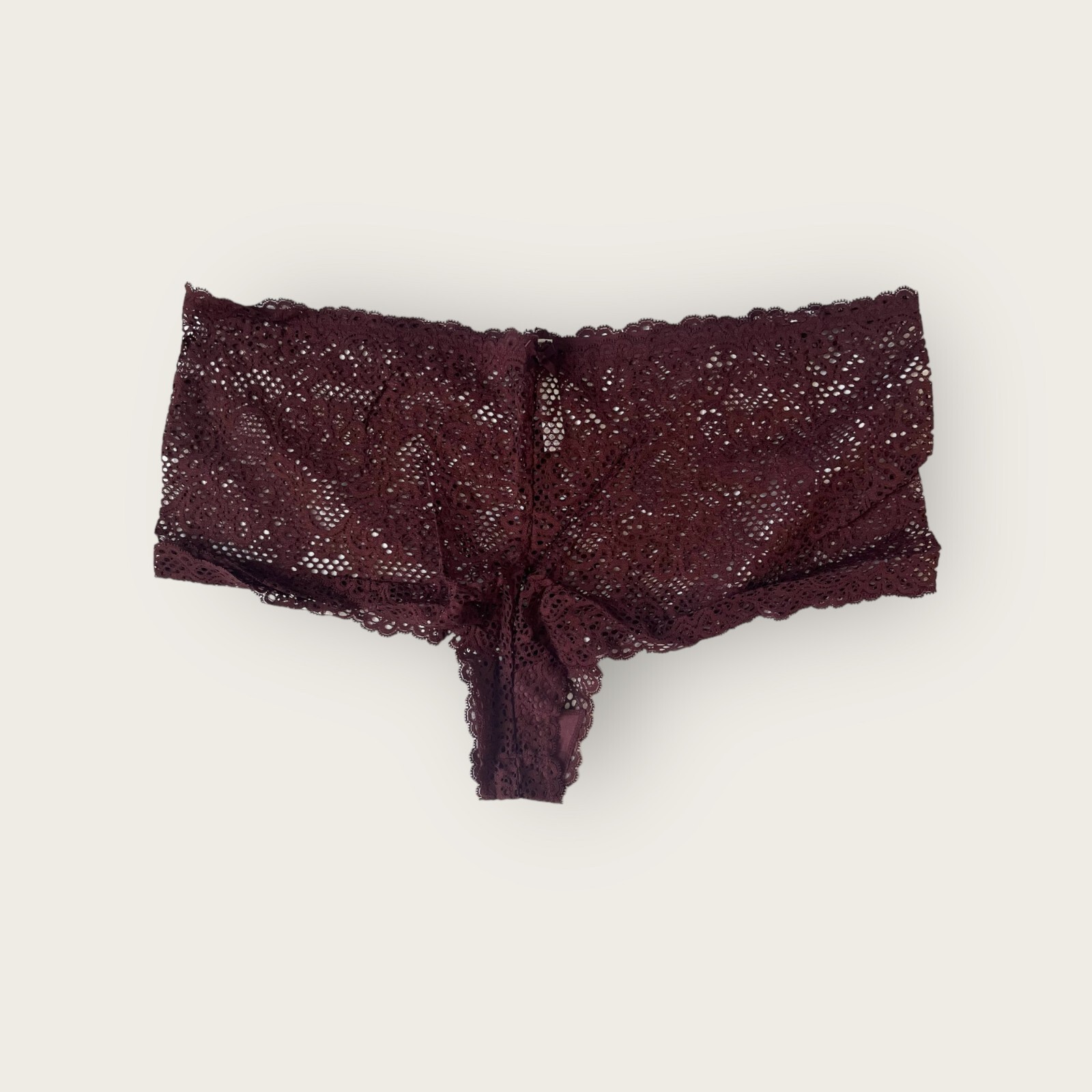 Lane Bryant Cacique Lace Cheeky Short Panty 18/20 Merlot Maroon