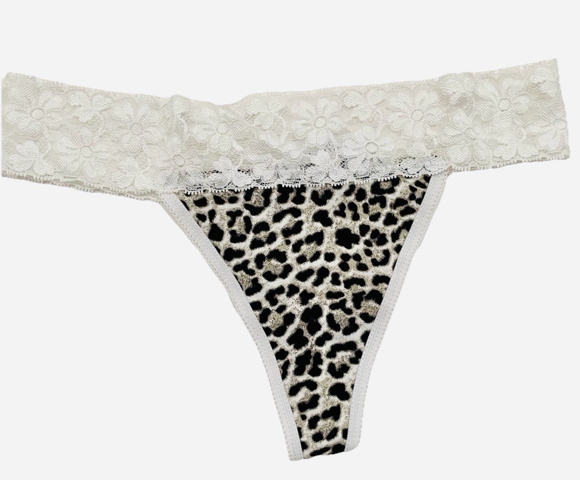 Pack of 3 Rose Floral panties women large panty Underwear Leopard Large Lace