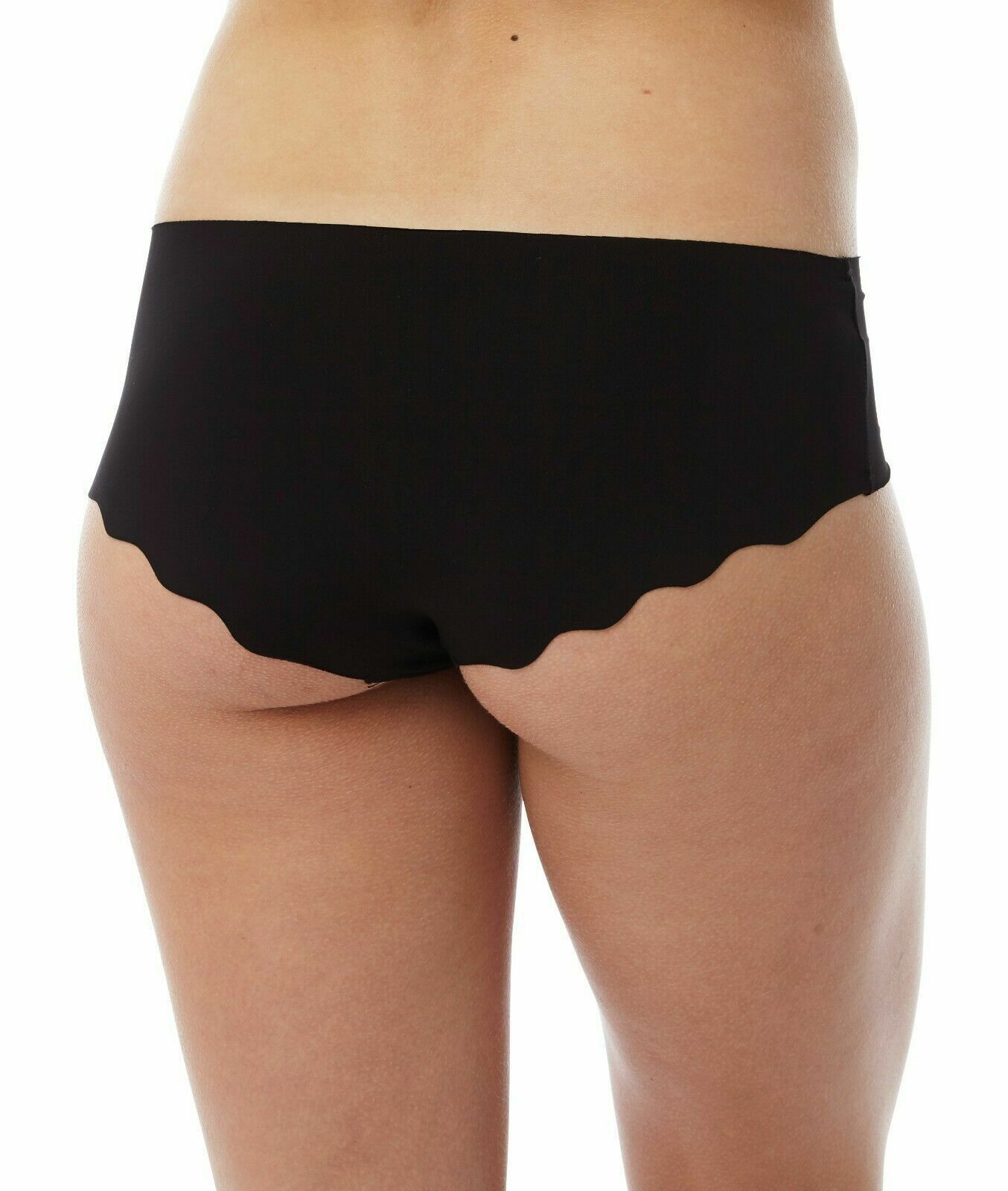Marlon Microfiber Laser Cut Knickers NO VPL SeamLess Black Size 18 EU46 (B1J)