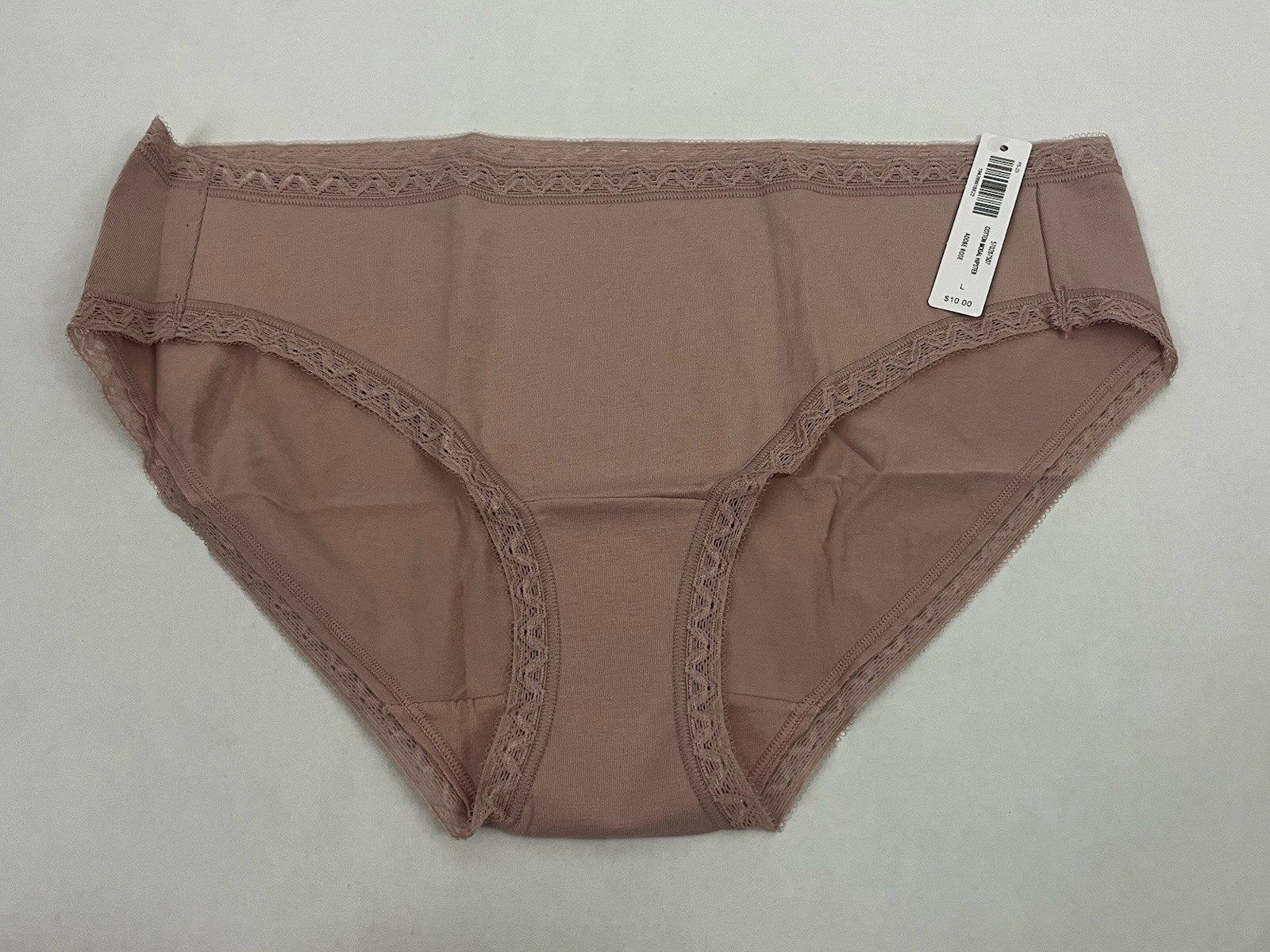 Soma Cotton Modal Hipster Panty Adobe Rose Size L NWT