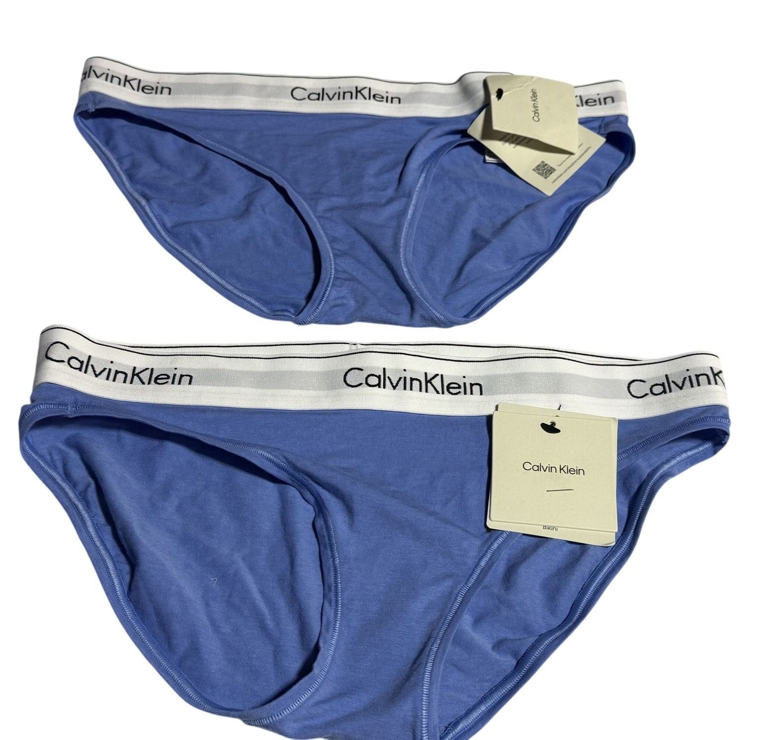 Calvin Klein Women’s Icon Cotton Bikini Underwear F3787 Blue Descent Medium