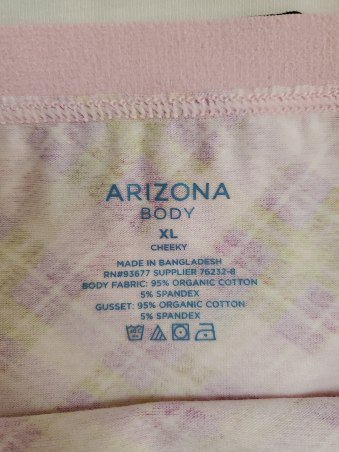 Lot Of 3 Arizona Body Organic Cotton Cheeky Panties Size XL