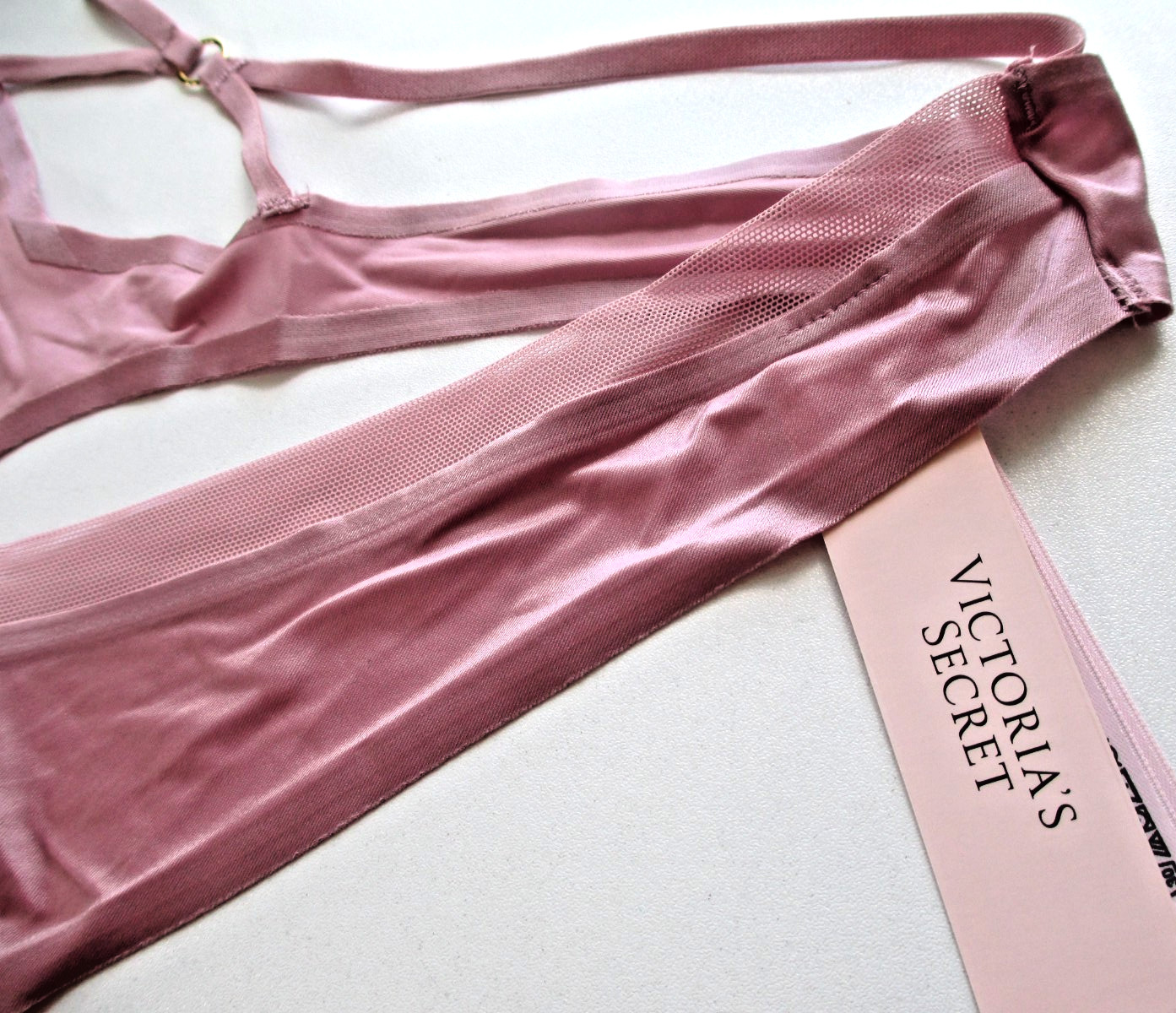 VICTORIA’S SECRET VERY SEXY High Leg Thong Panty S M L XL Pink NWT Mesh Trim VS