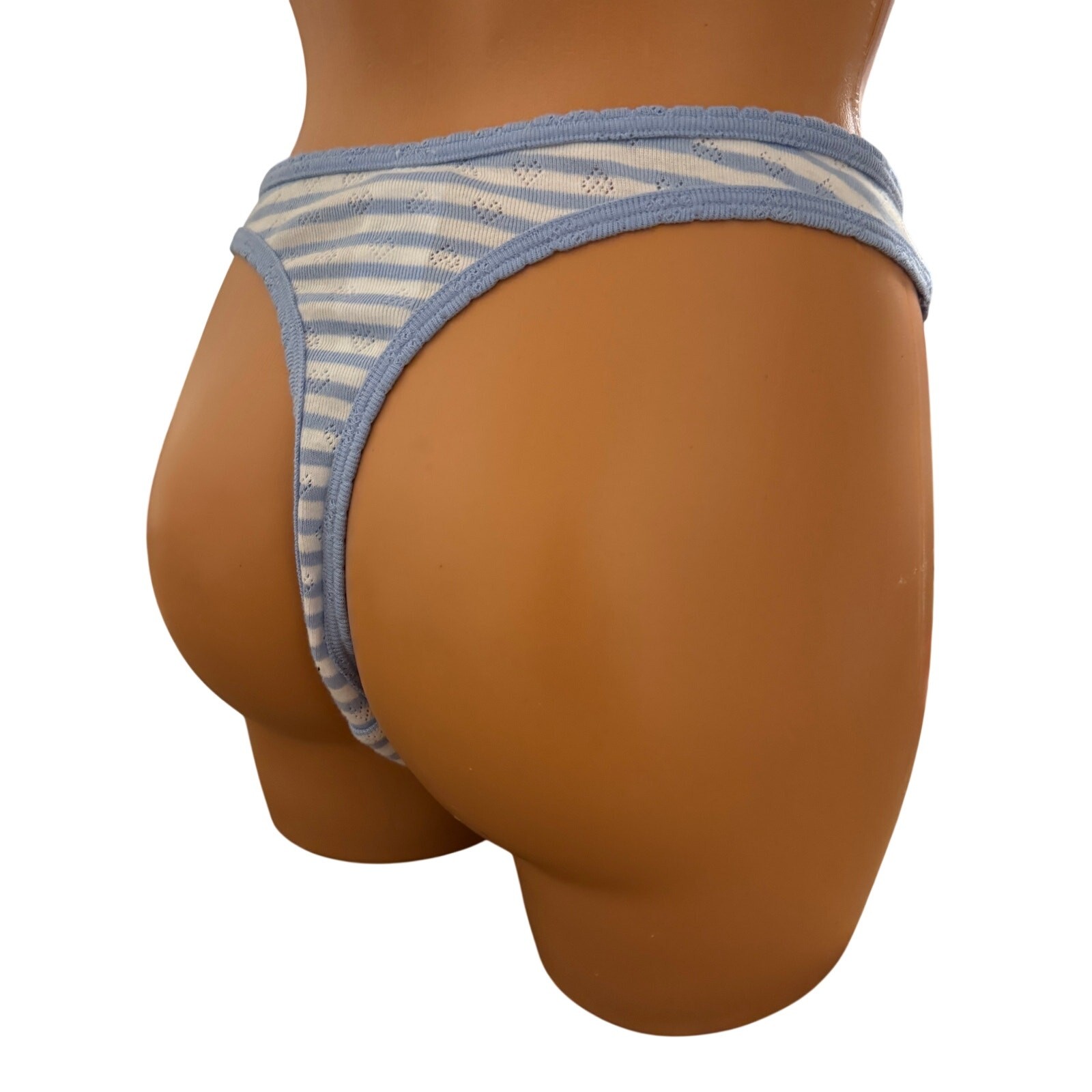 Victoria’s Secret Panty Size Large Striped Thing Panty sexy Hot Date Night