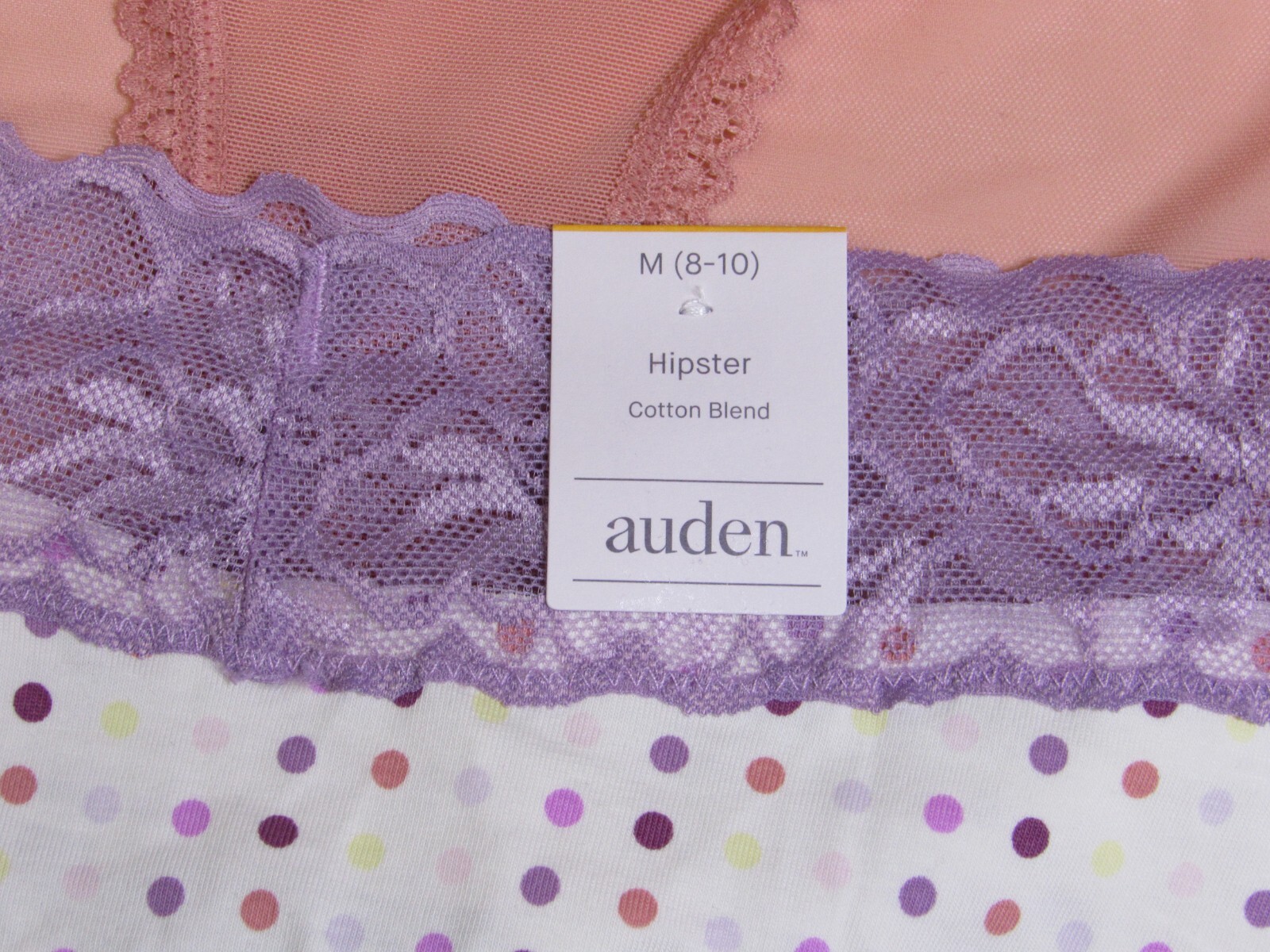 Auden Women’s Variety Hipster 2 Pack Panties Size Medium 8-10